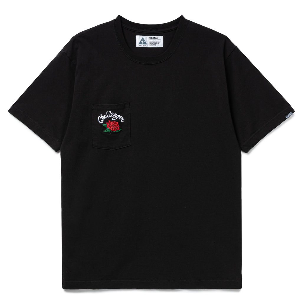 Challenger Rose PKT Tee | Black