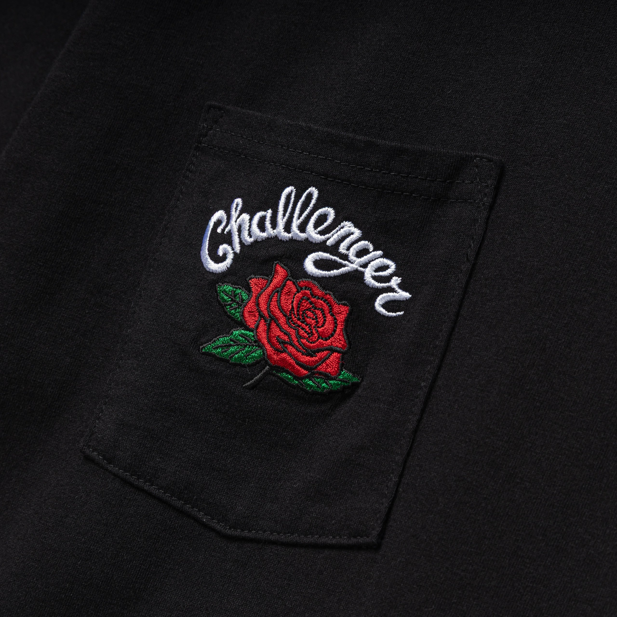Challenger Rose PKT Tee | Black