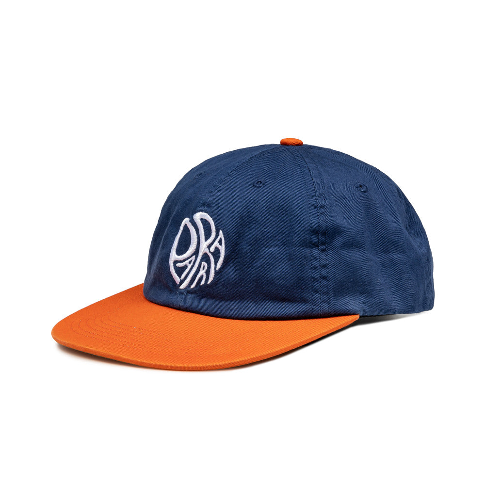 Circle Tweak Logo 6 Panel Hat | Navy Orange