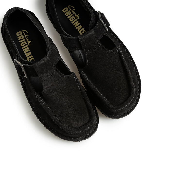 Nomad T Bar. Women | Black Suede