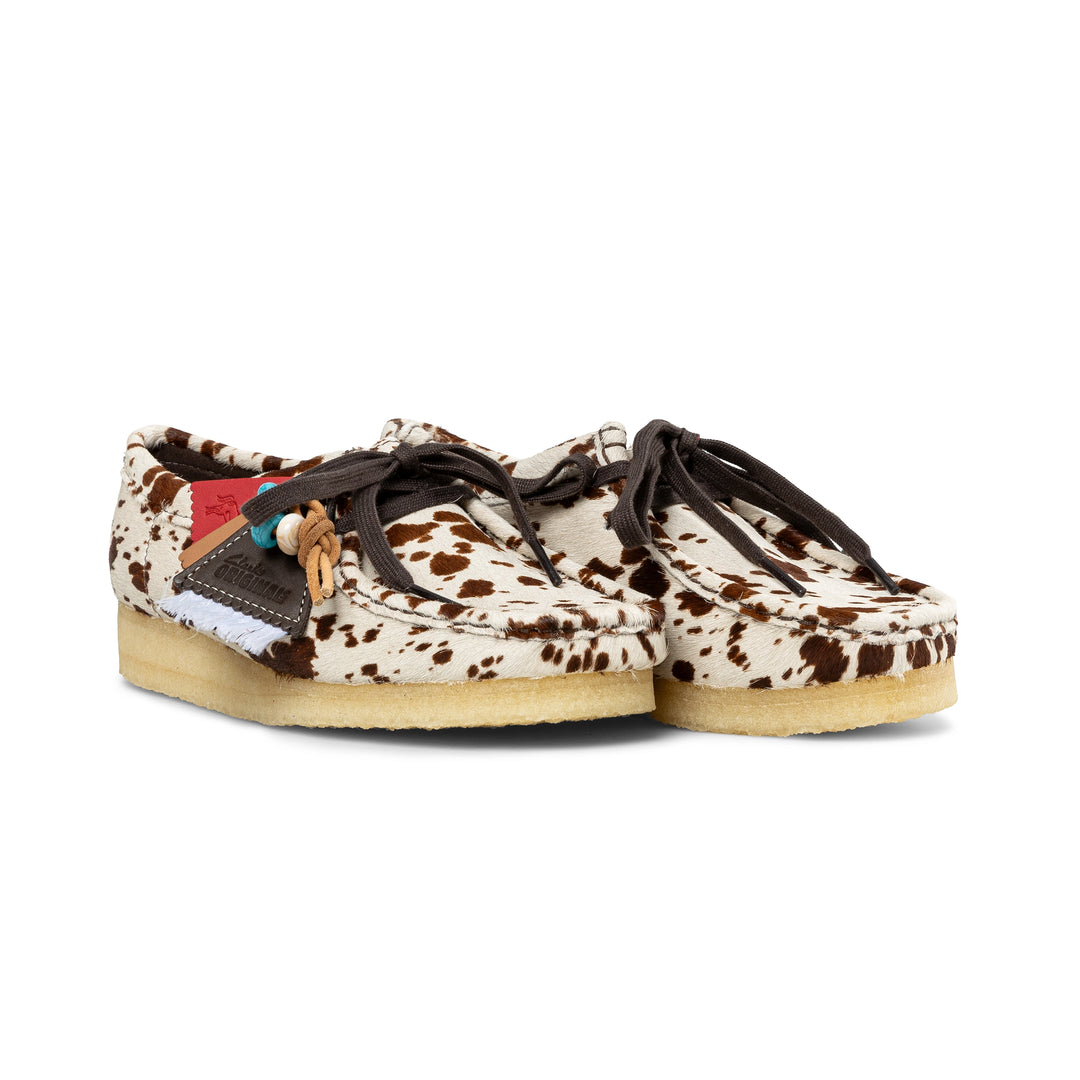 Wallabee Women | Brown Cow Print