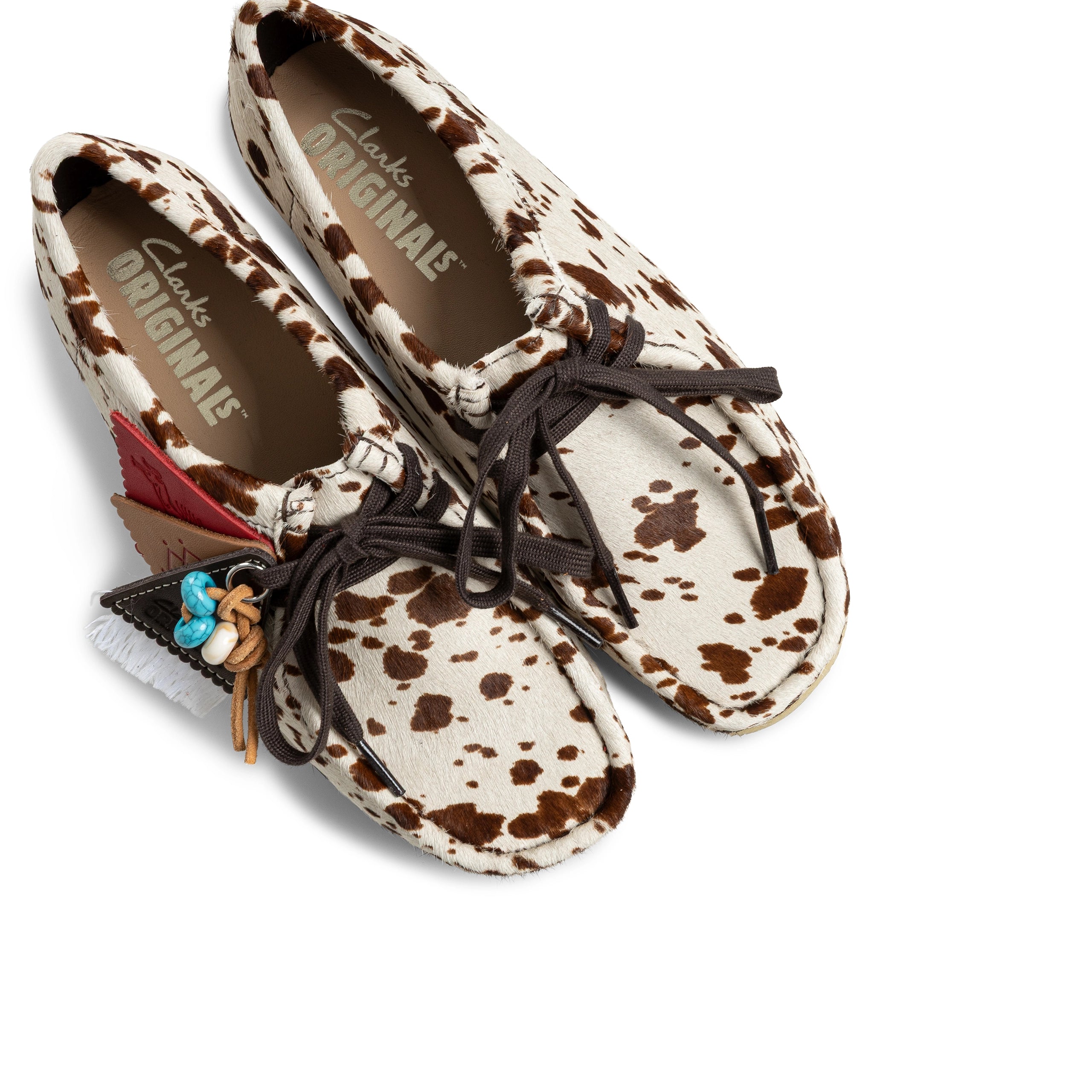 Wallabee Women | Brown Cow Print