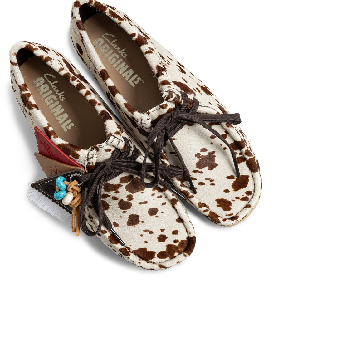Wallabee Women | Brown Cow Print