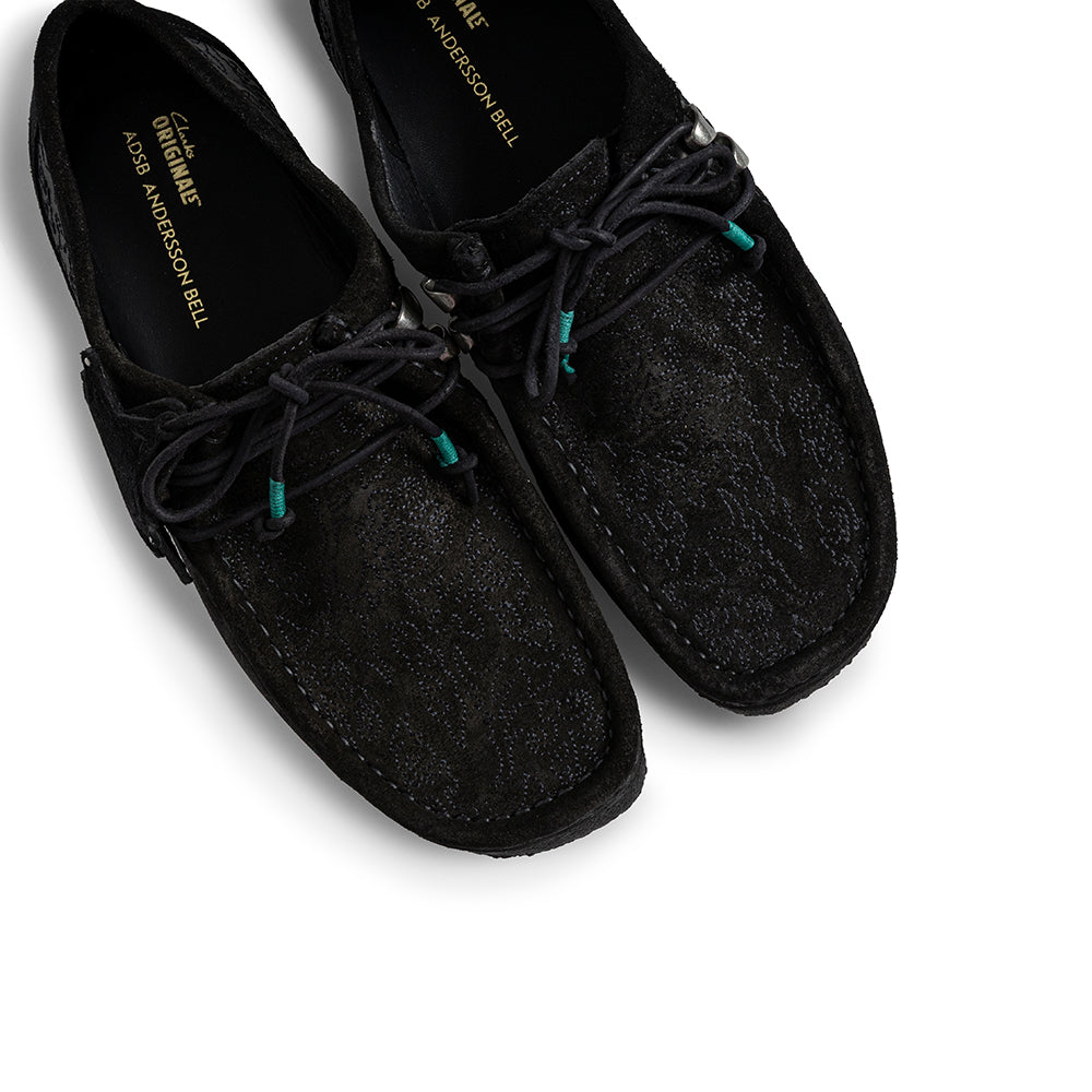 Clarks x Andersson Bell Wallabee | Black Embroidery