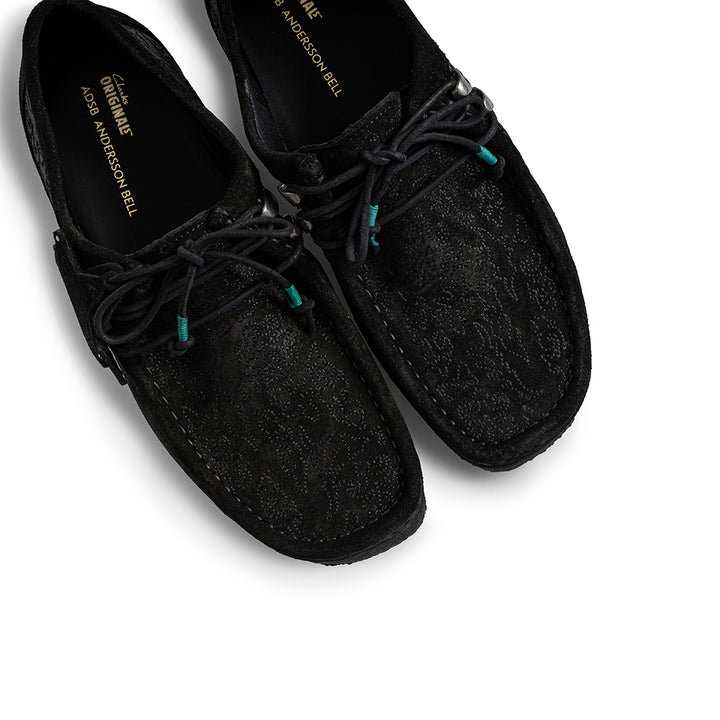 Clarks x Andersson Bell Wallabee | Black Embroidery