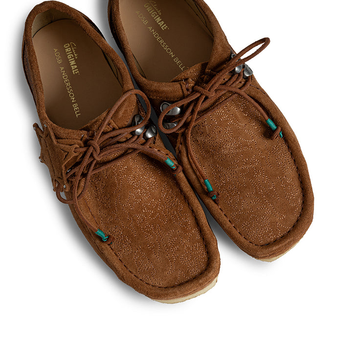 Clarks x Andersson Bell Wallabee | Tan Embroidery
