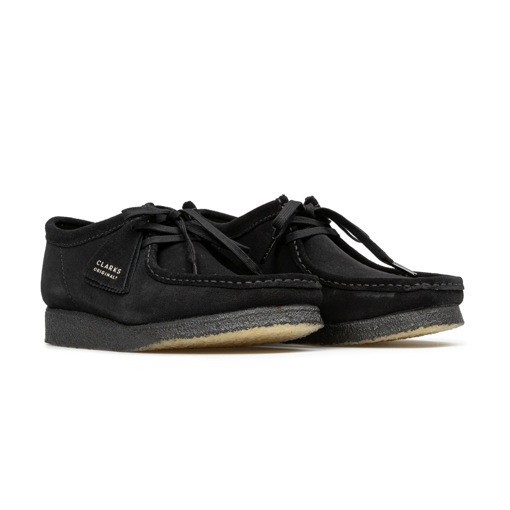 Clarks Wallabee Black Suede Black1