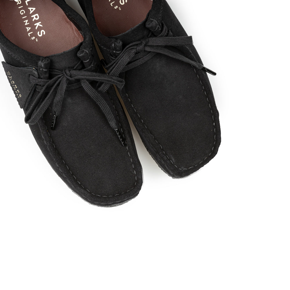 Clarks Wallabee Black Suede Black