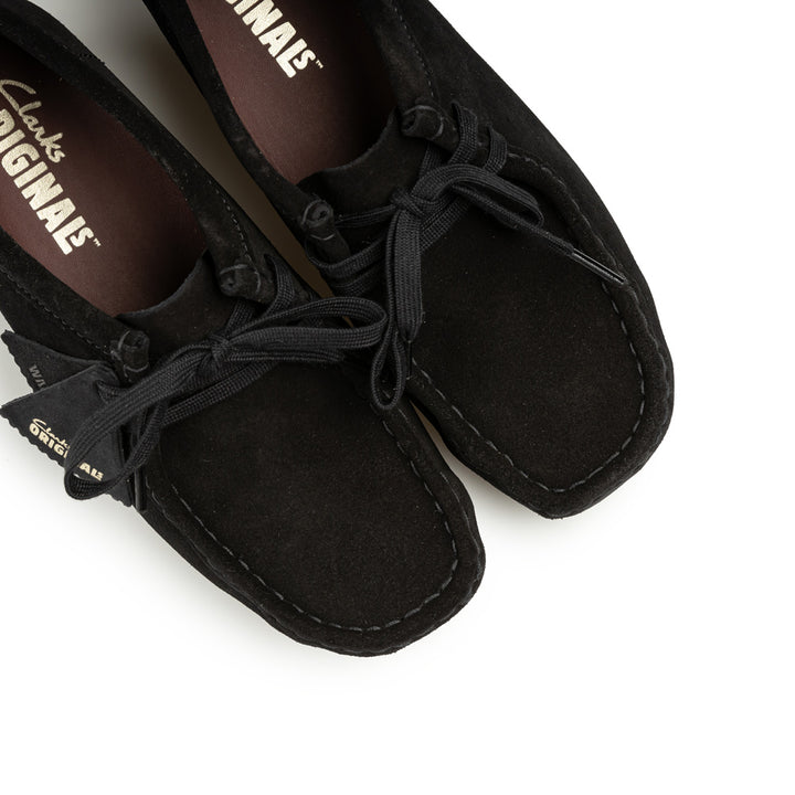 Wallabee Black Suede Women | Black