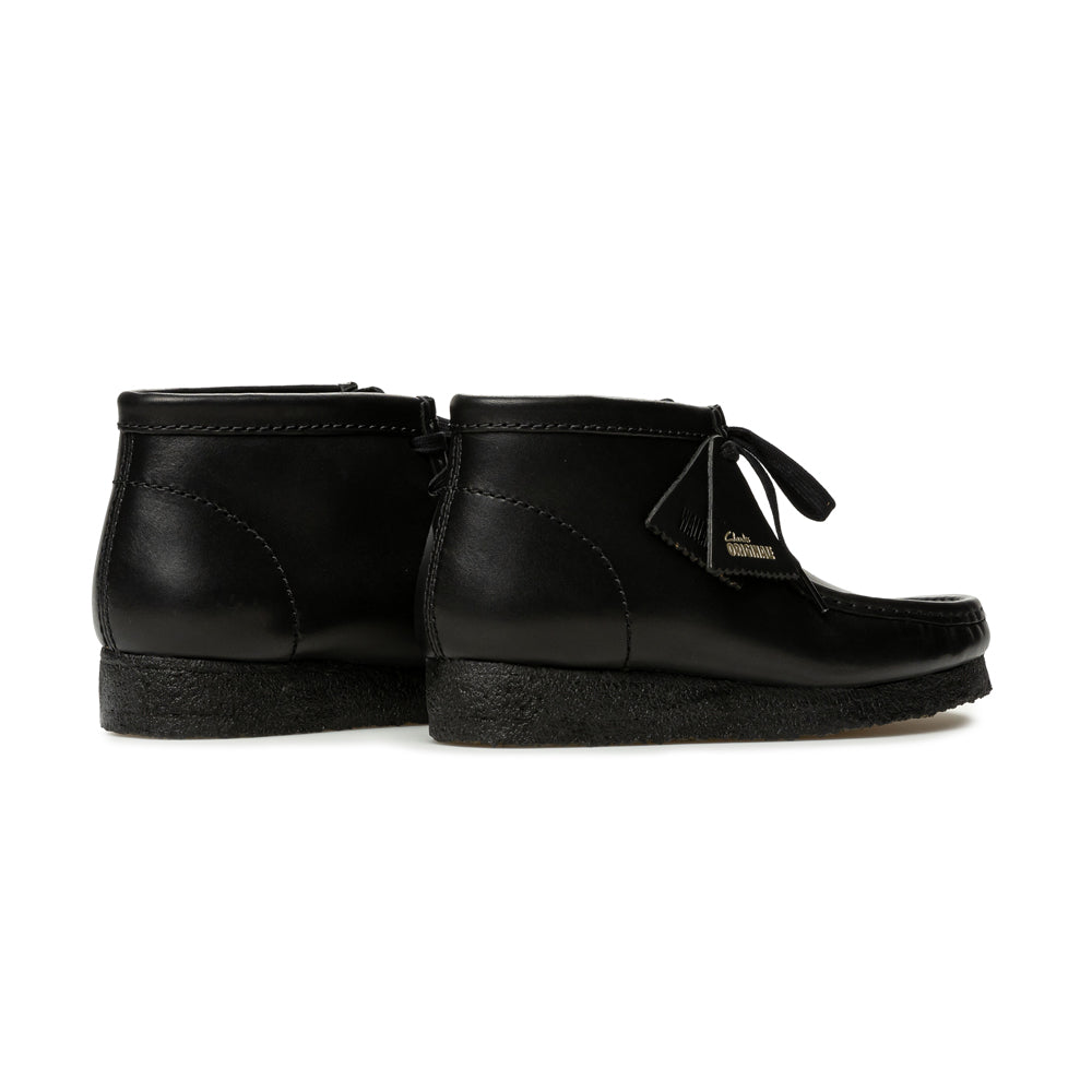 Wallabee Boot Black Leather | Black