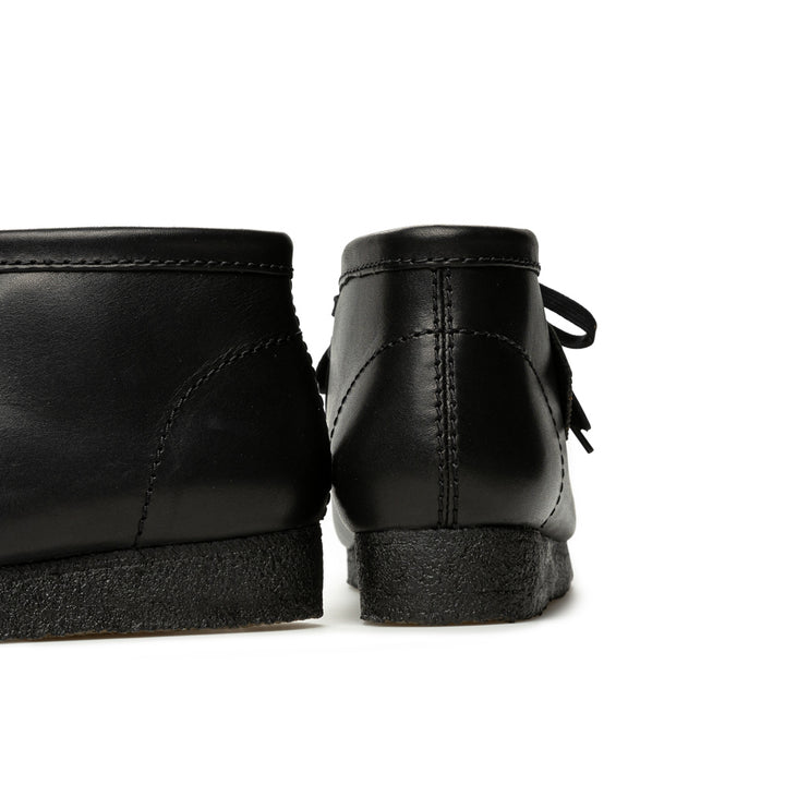 Wallabee Boot Black Leather | Black