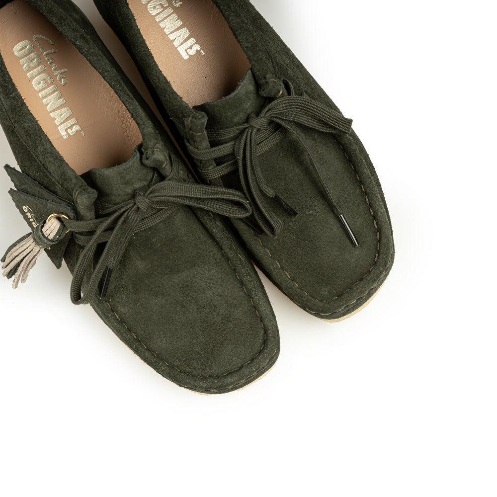 Wallabee Forest Green Suede Women | Green