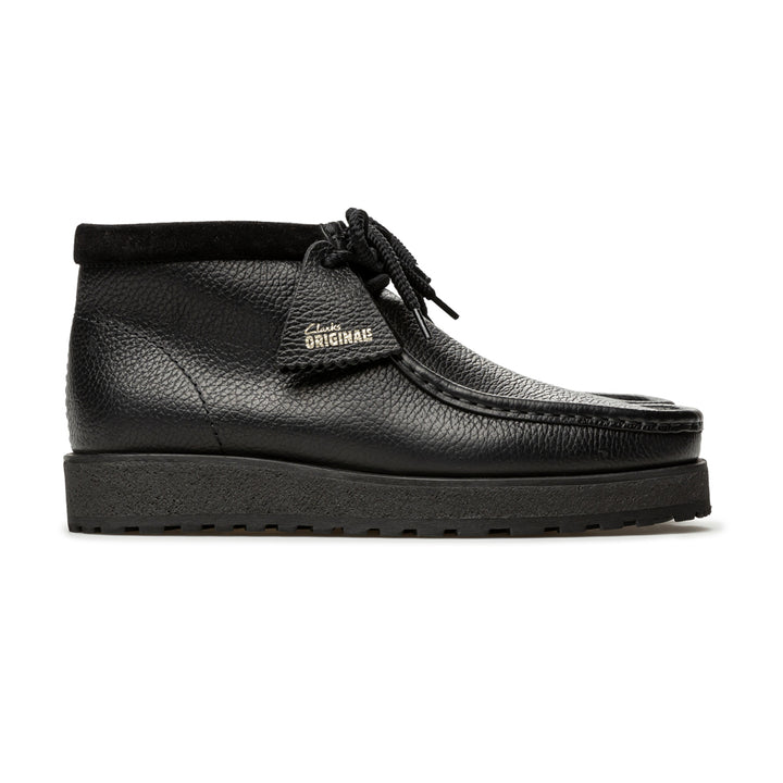 Wallabee Scout Black Leather | Black