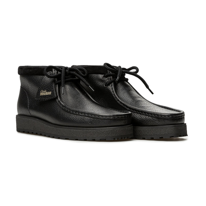 Wallabee Scout Black Leather | Black