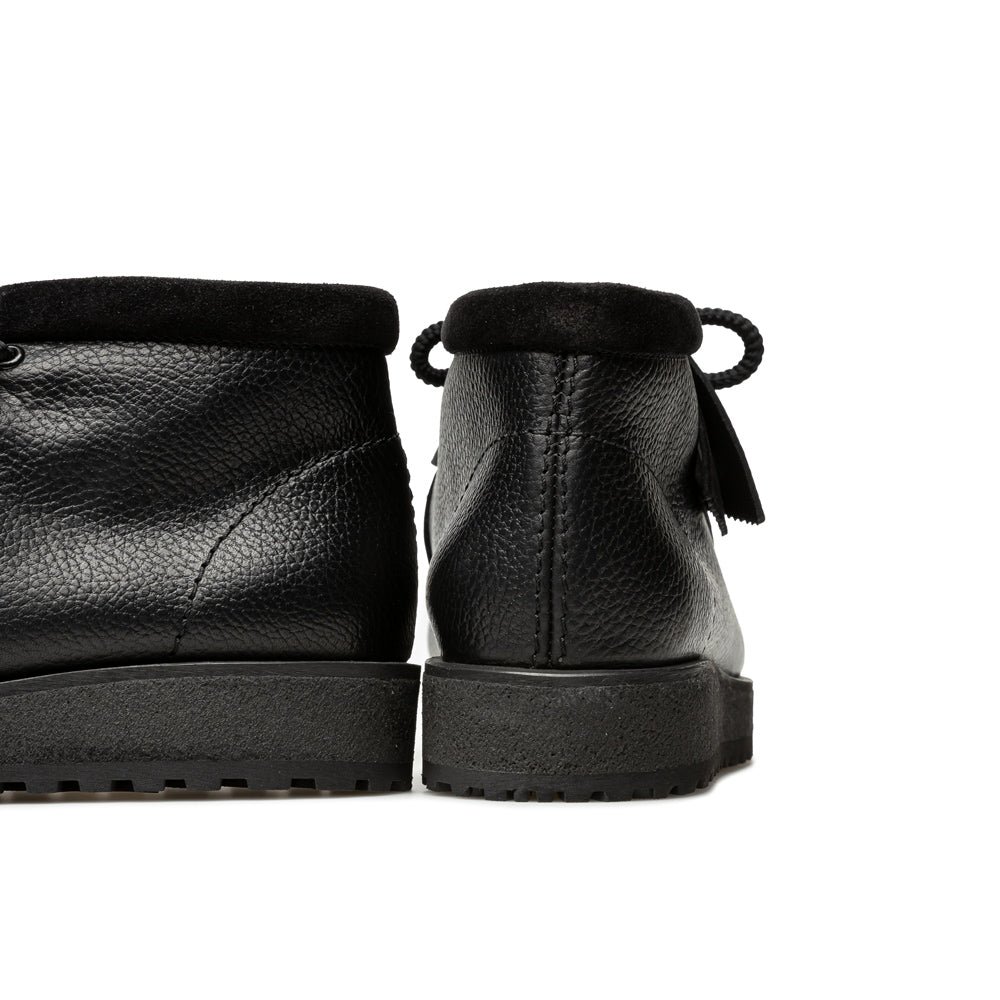 Wallabee Scout Black Leather | Black