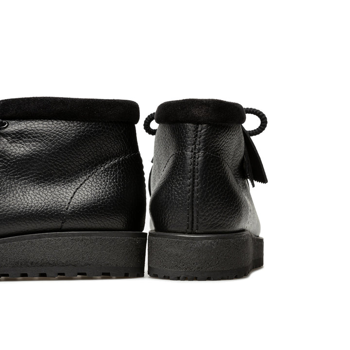 Wallabee Scout Black Leather | Black