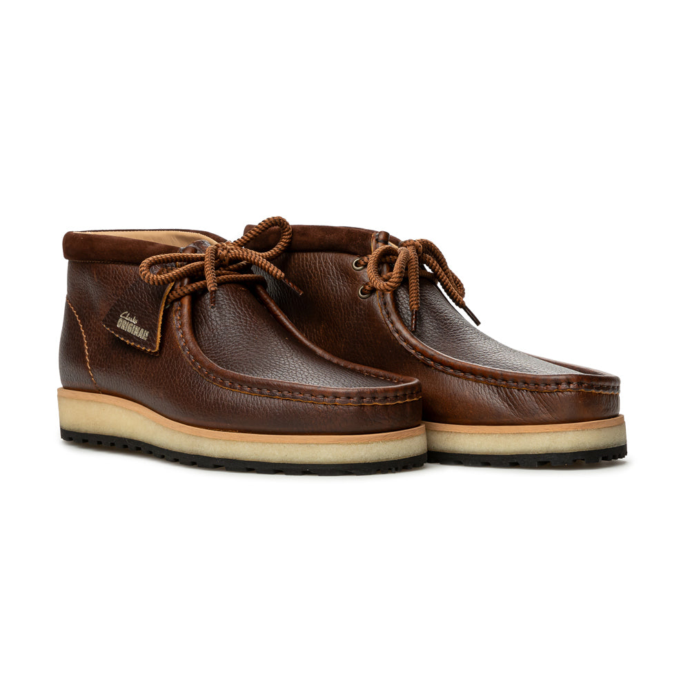 Wallabee Scout Dark Tan Leather | Brown