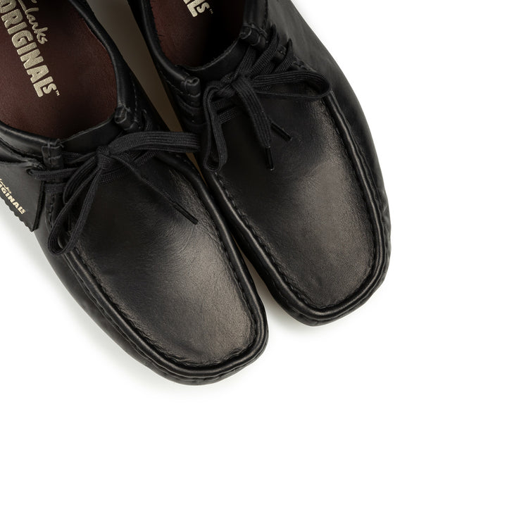 Wallabee Black Leather | Black