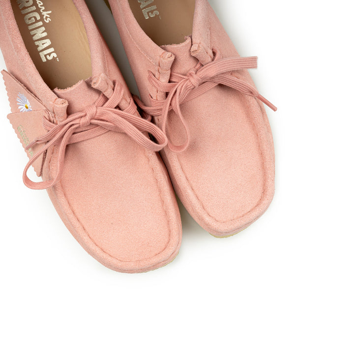 Clarks x Manchester Wallabee Blush Pink Suede | Pink