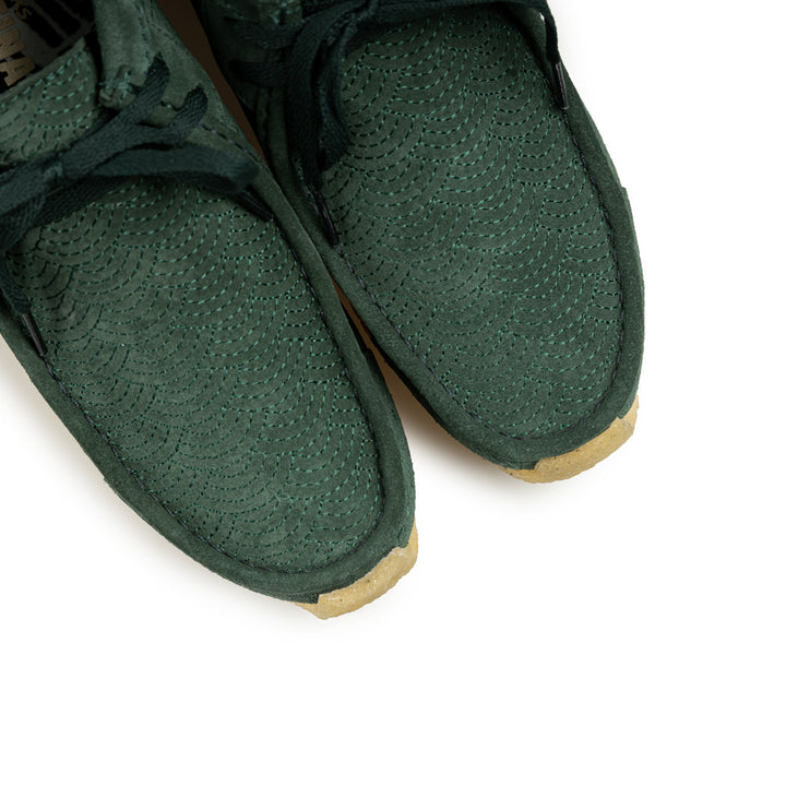 Clarks x Ronnie Fieg Rossendale Boot | Dark Green Sashiko