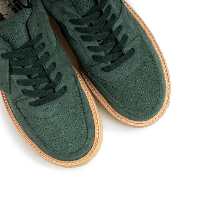 Clarks x Ronnie Fieg Sandford | Dark Green Sashiko