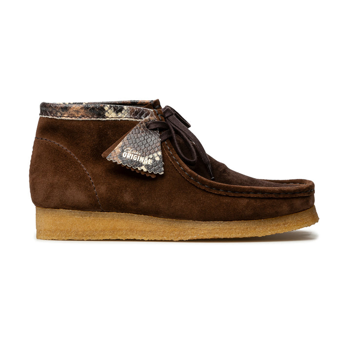 Clarks x Tokyo Wallabee Boot Brown Snake Combination | Brown