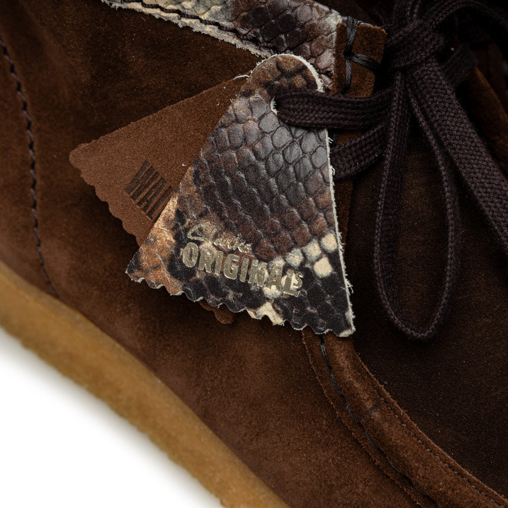 Clarks x Tokyo Wallabee Boot Brown Snake Combination | Brown