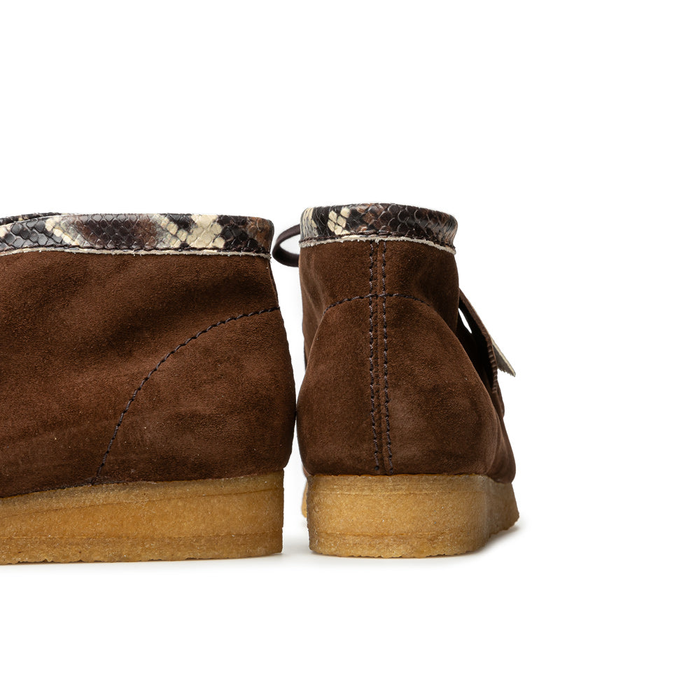 Clarks x Tokyo Wallabee Boot Brown Snake Combination | Brown