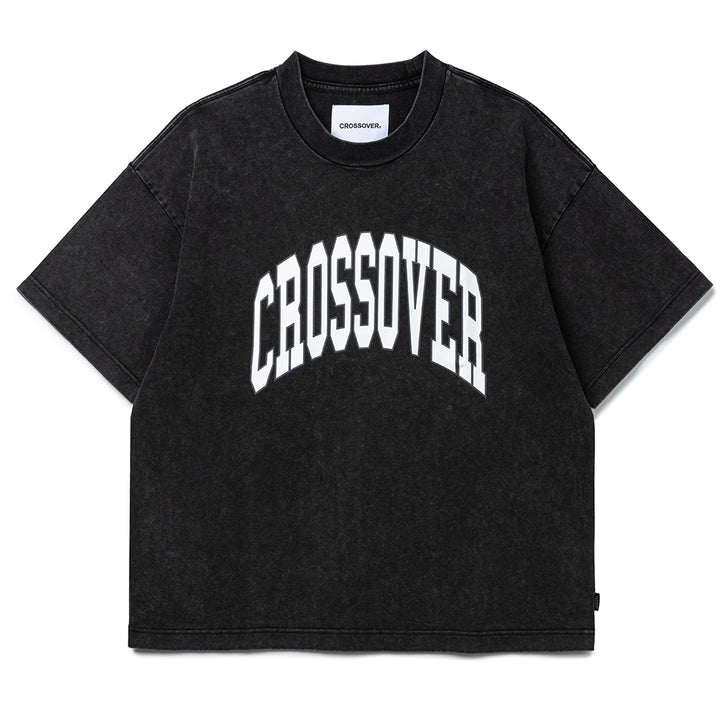 Collegiate Drop Out Tee | Black White