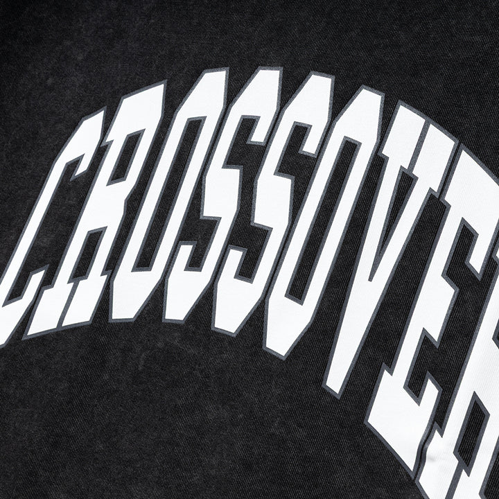 Collegiate Drop Out Tee | Black White