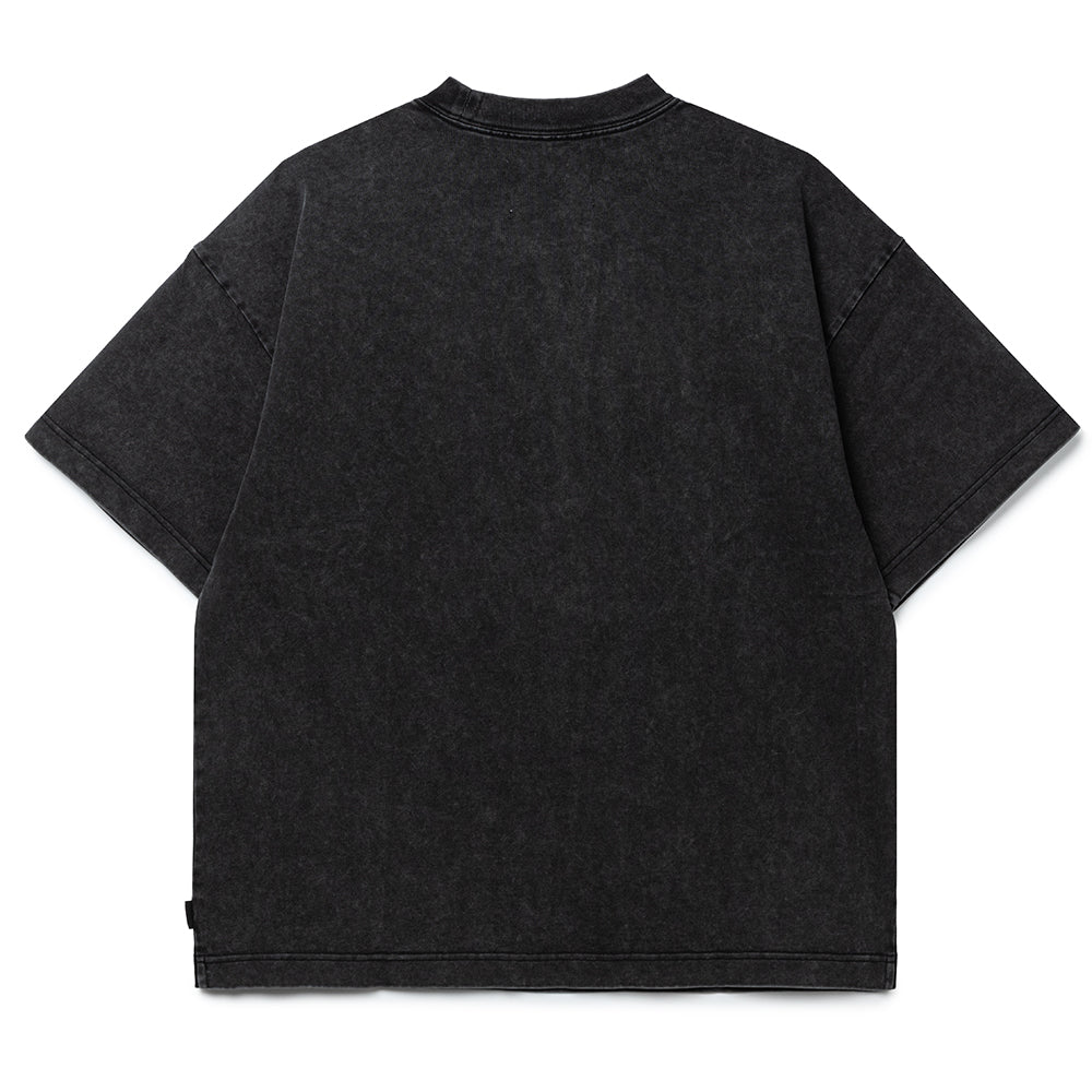 Collegiate Drop Out Tee | Black White