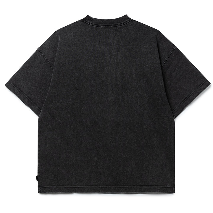 Collegiate Drop Out Tee | Black White