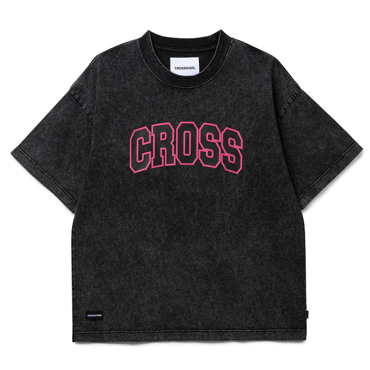 Collegiate Over Tee | Black White