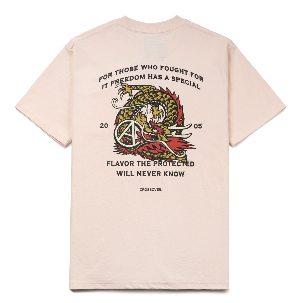 CROSSOVER "Year Of The Dragon" Pocket Tee | Pink