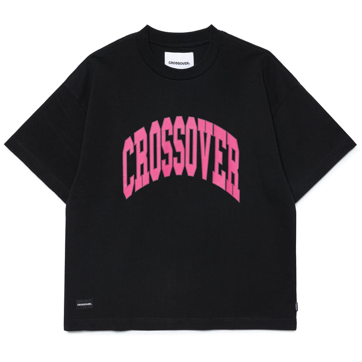 Collegiate Drop Out Tee | Black Pink