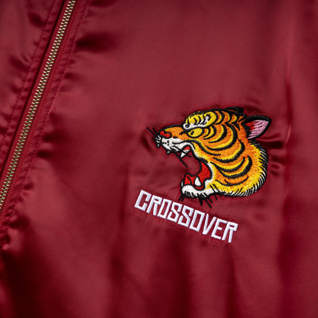 Disobedient Nature Tiger Souvenir Jacket | Maroon