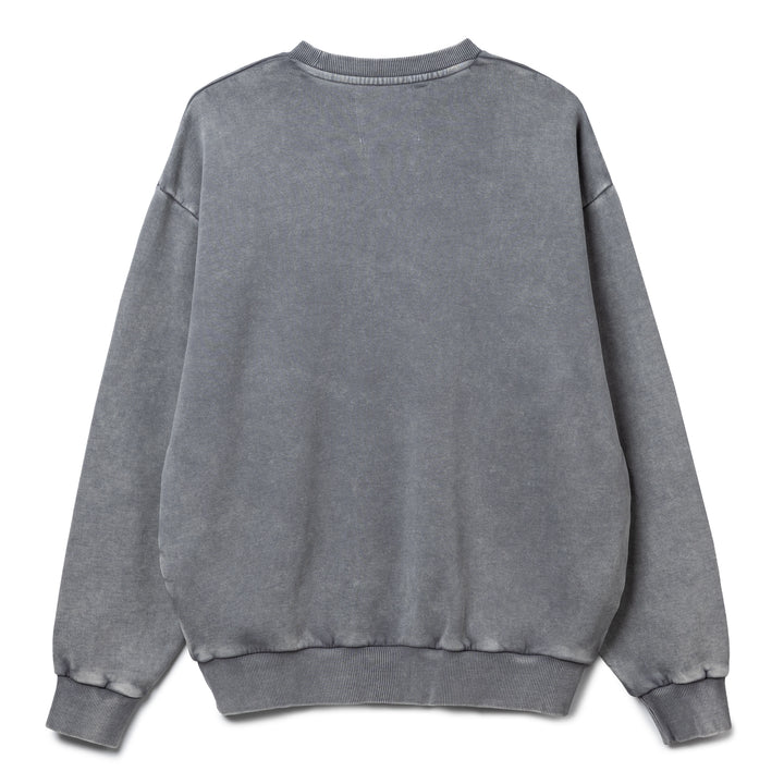 Signature Space Logo Crewneck Sweater | Grey Faded