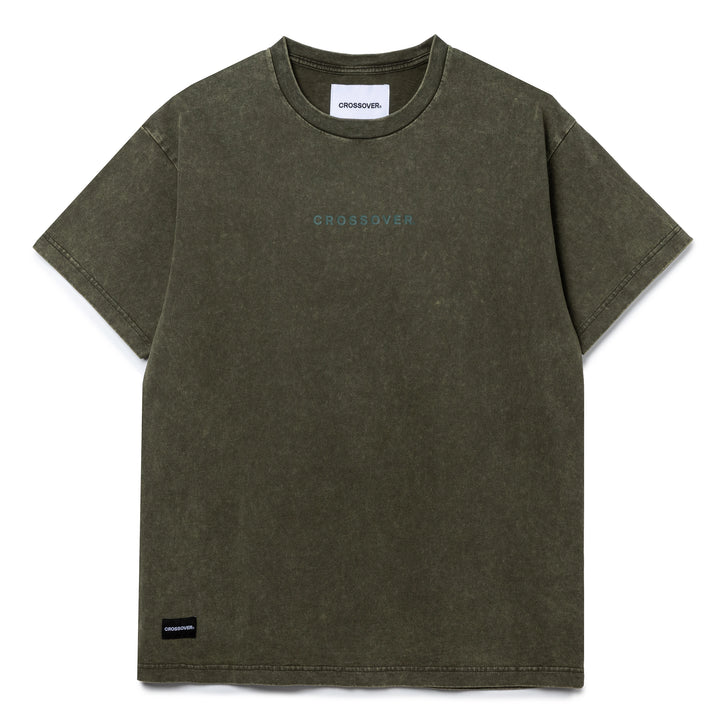 Signature Space Logo Tee | Green Faded