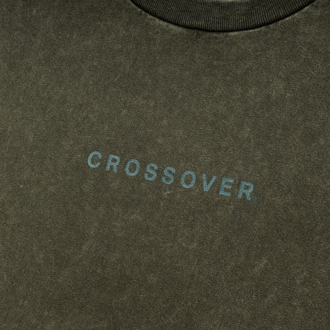 Signature Space Logo Tee | Green Faded