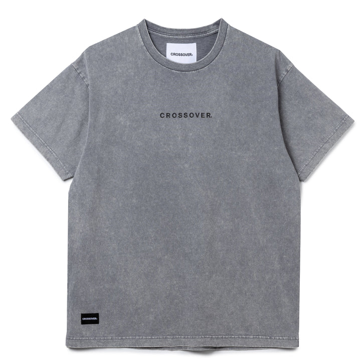 Signature Space Logo Tee | Grey Faded
