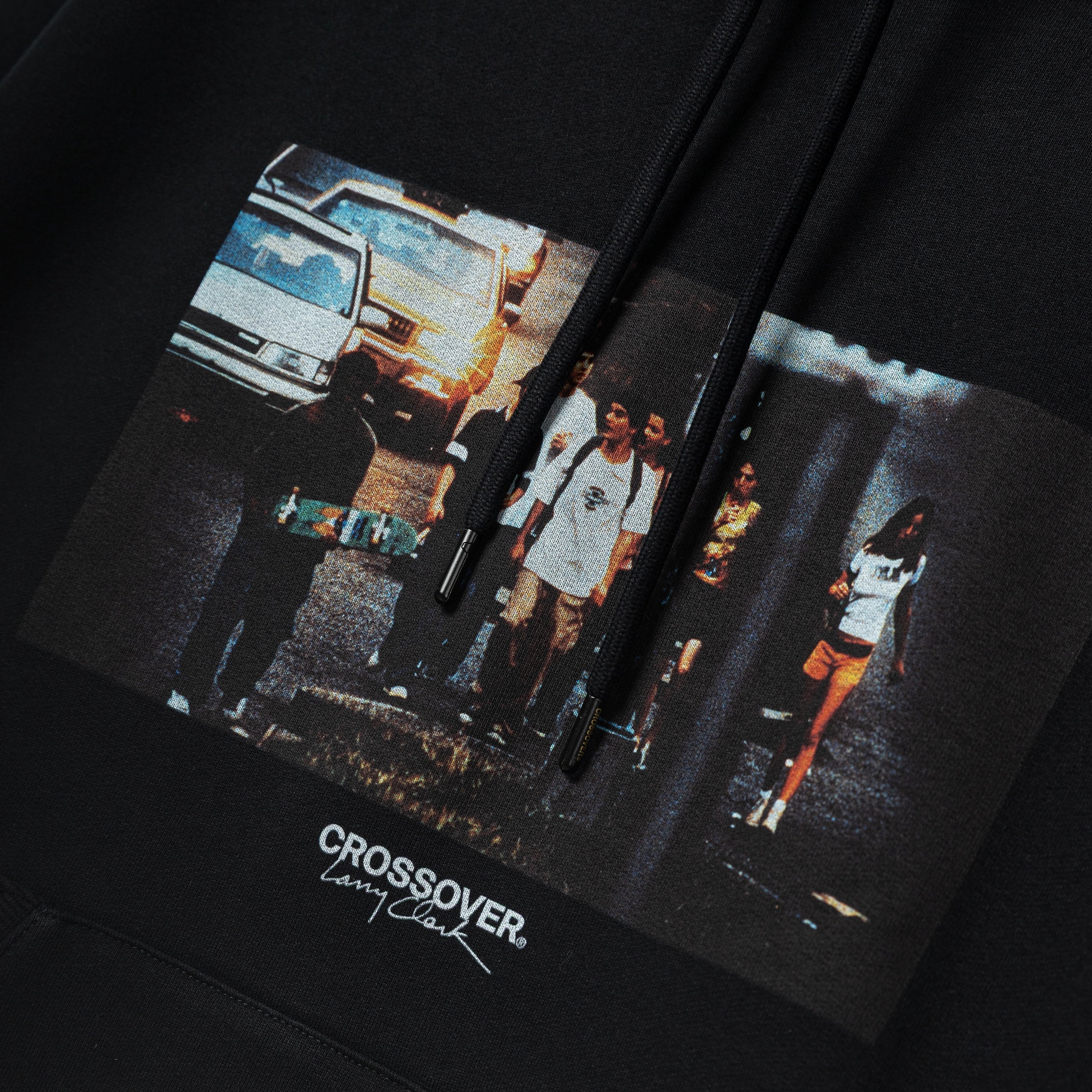 CROSSOVER® × KIDS by Larry Clark 30th Anniversary Pullover Hoodie | Black