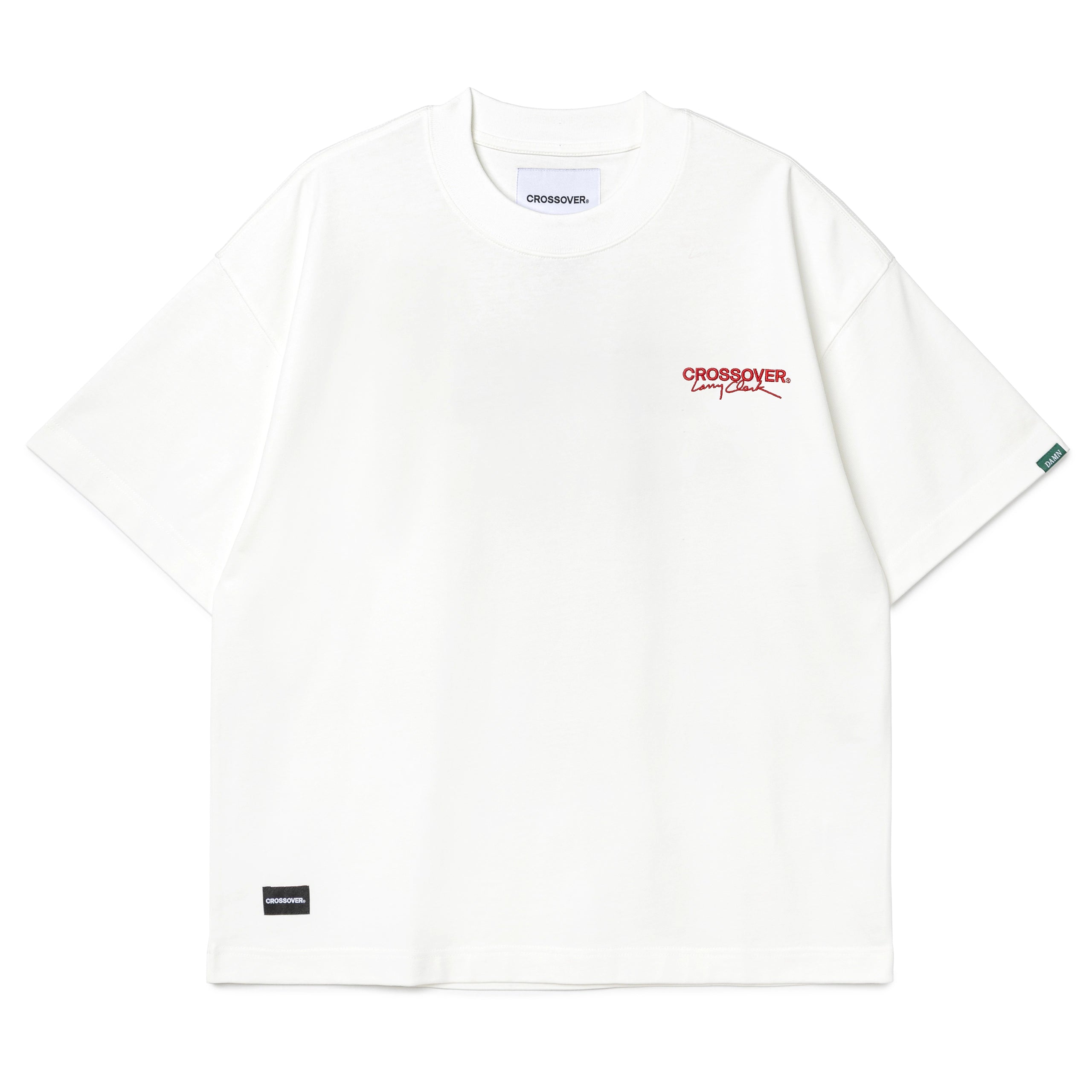 CROSSOVER® × KIDS by Larry Clark 30th Anniversary '02' Tee | White