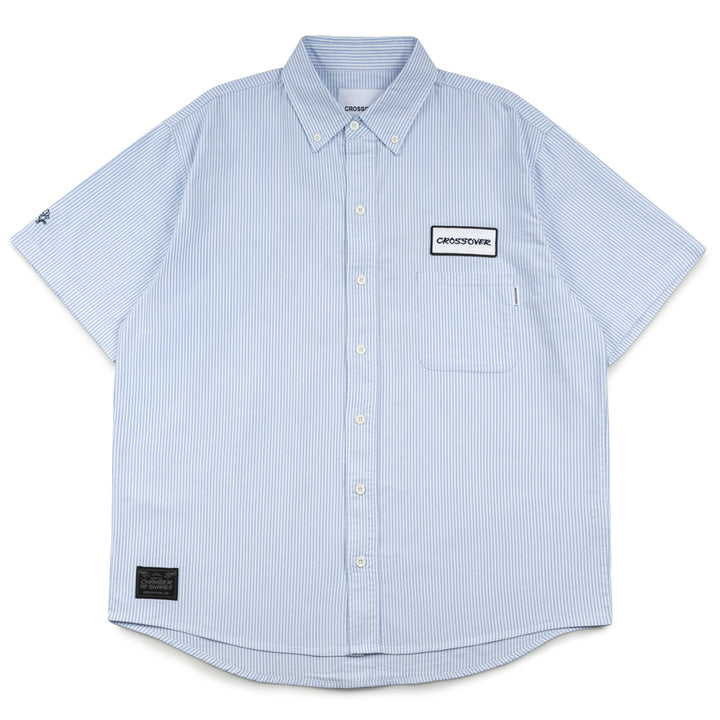 Crossover x Temple of Skate Stripe Shirt | Blue