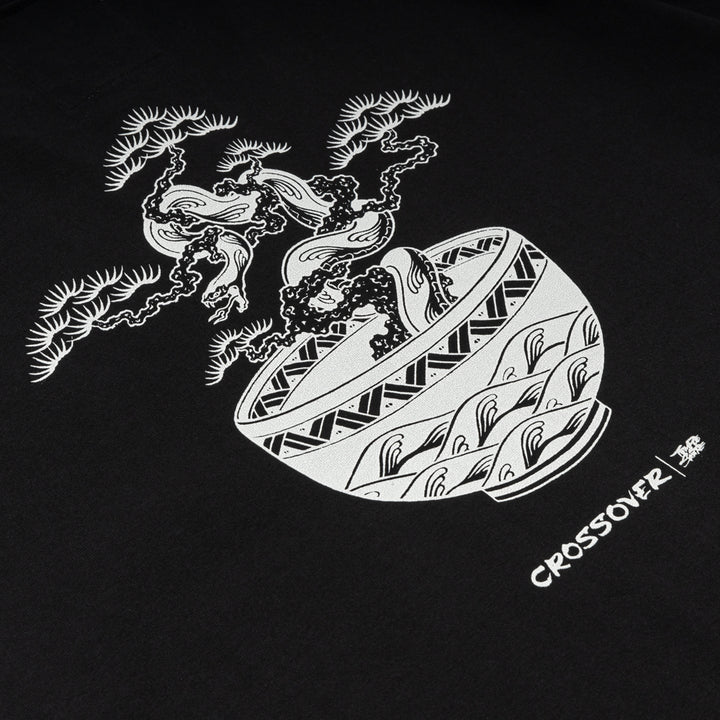 Crossover x Temple of Skate '01' Tee | Black