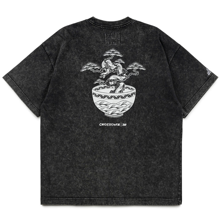 Crossover x Temple of Skate '01' Tee | Black Faded