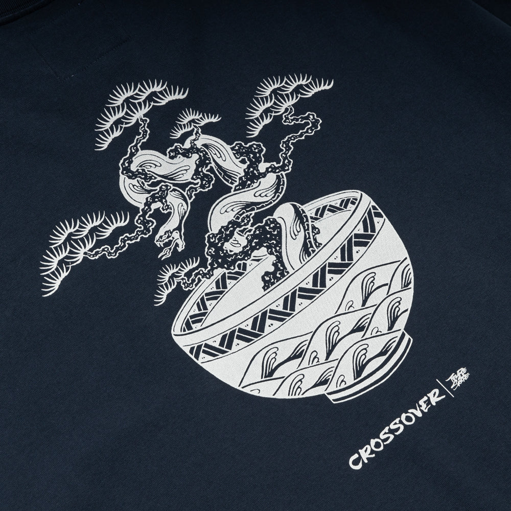 Crossover x Temple of Skate '01' Tee | Indigo