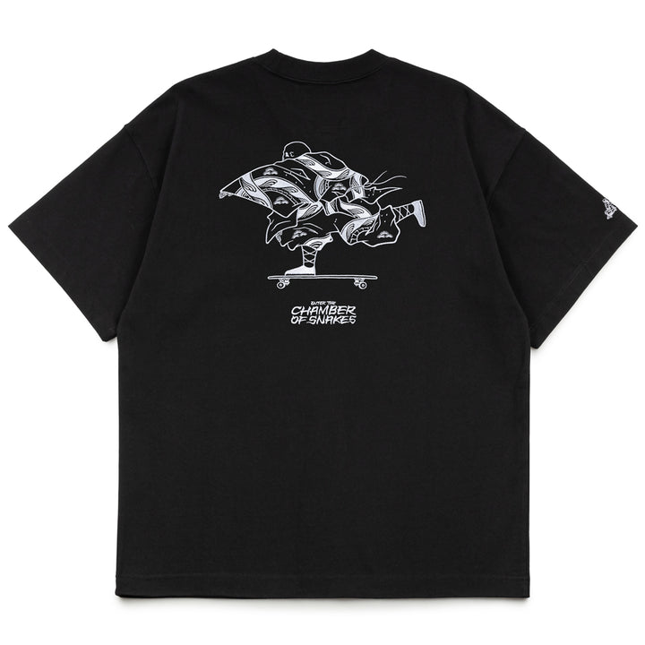 Crossover x Temple of Skate '02' Tee | Black