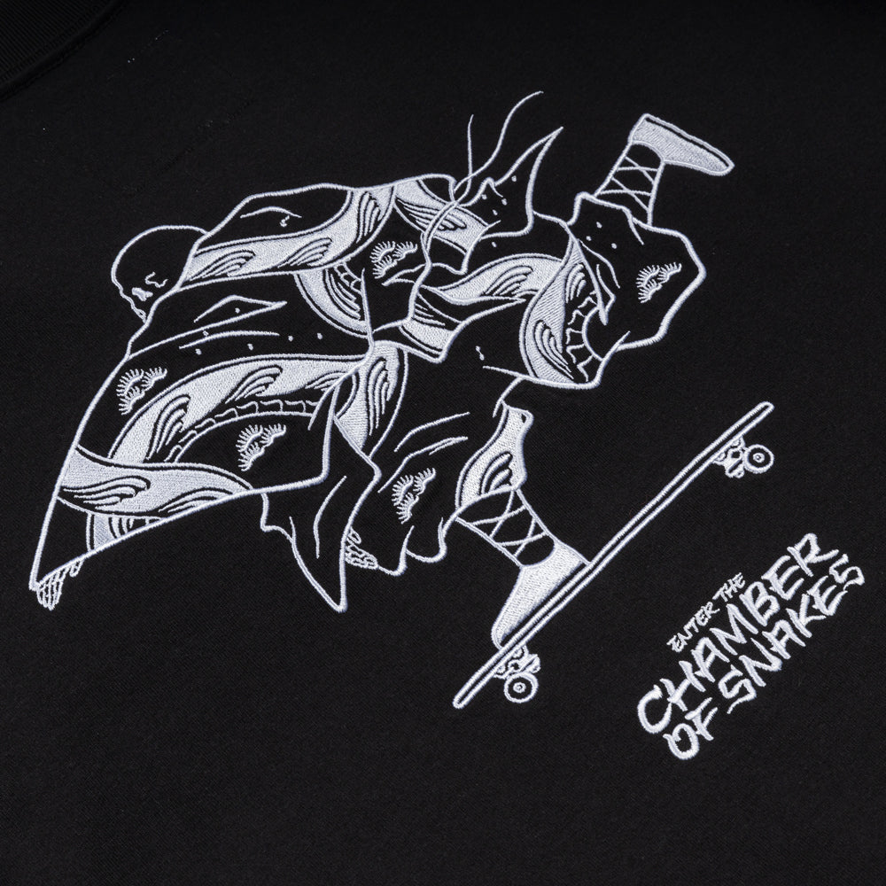 Crossover x Temple of Skate '02' Tee | Black