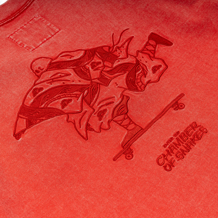 Crossover x Temple of Skate '02' Tee | Red