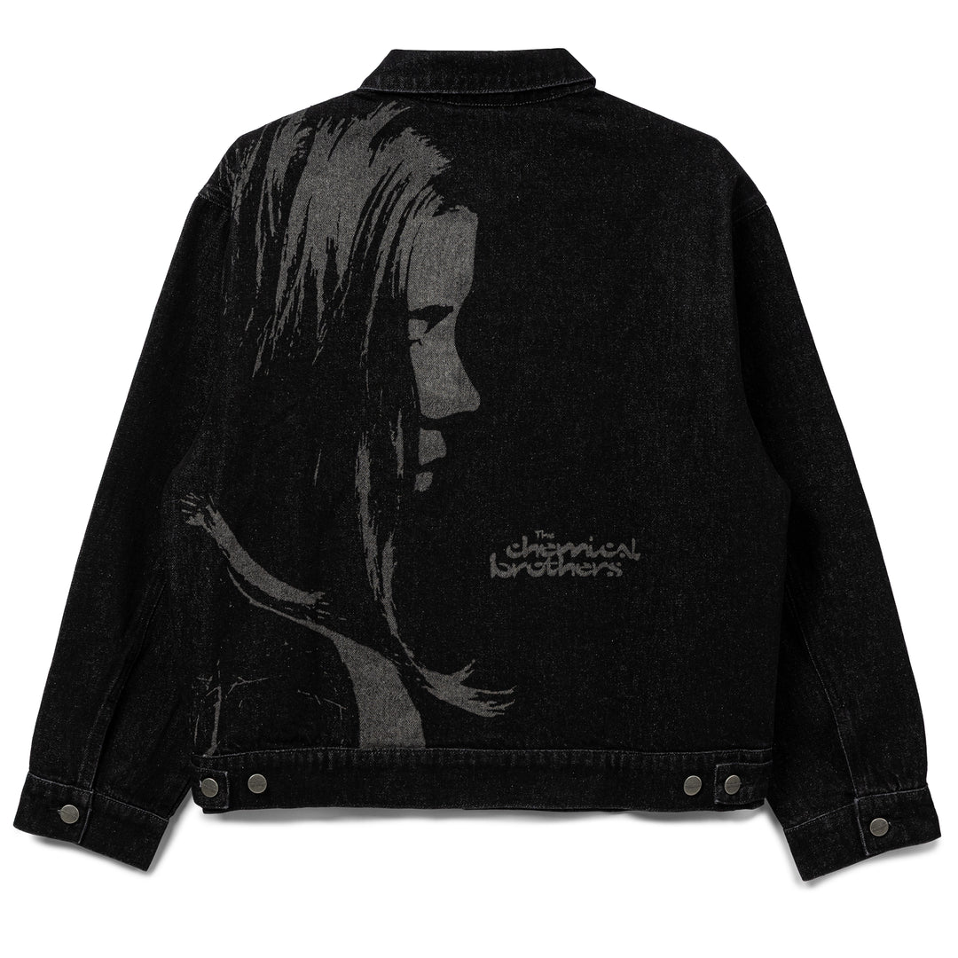 Crossover x The Chemical Brothers Dig Your Own Hole Denim Jacket |  Black